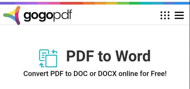 GogoPDF: Convert Word To PDF Efficiently In Less Than A Minute