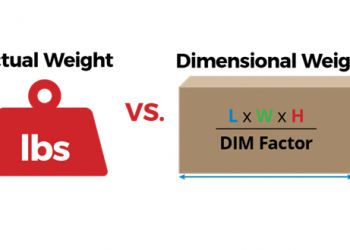 What is DIM and how does it affect the shipping cost?