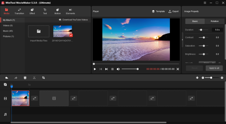 MiniTool MovieMaker 5.3- Top-notch video editing software for beginners