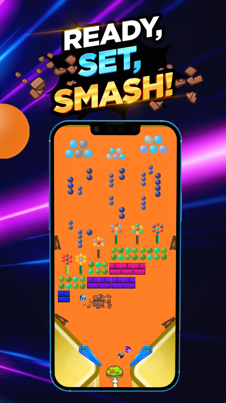 The perfect combination of Pinball and brick breaker