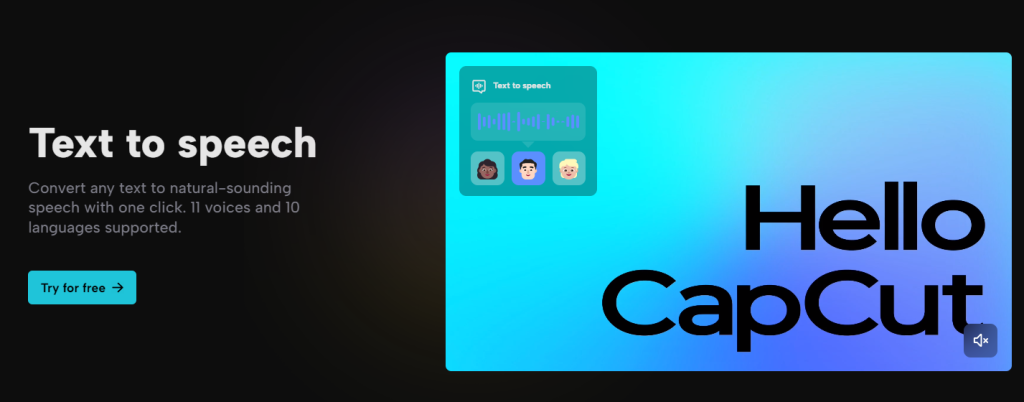 CapCut Text to Speech